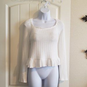 Honey & Sparkle White Sweater NWT